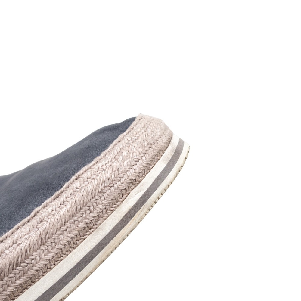 $790 PRADA Aged Leather ESPADRILLE HYBRID Navy  SNEAKERS EU 41 UK 8.5 US 9.5 - Picture 11 of 12